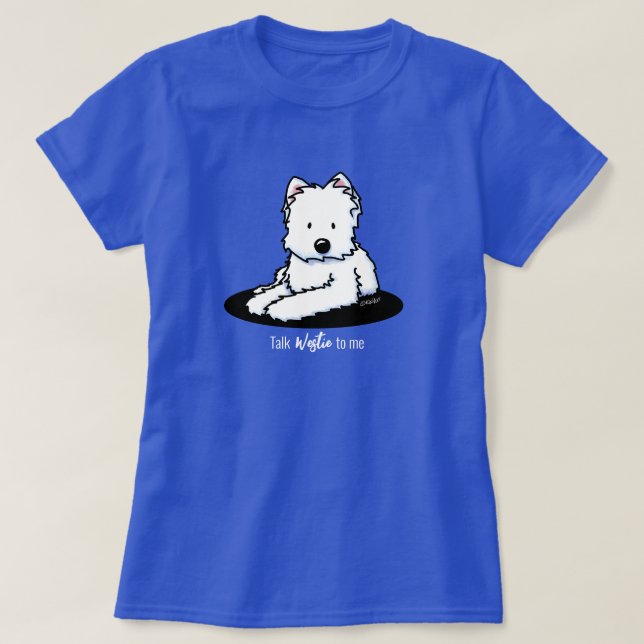 T-Shirt KiniArt Westie Terrier (Design devant)