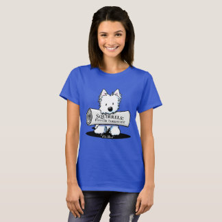 T-shirt KiniArt Westie Terrier Avec Journal