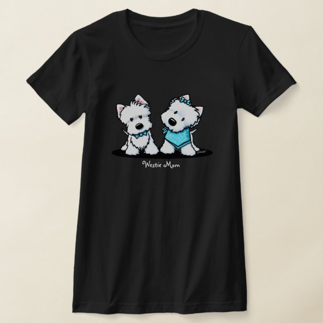T-Shirt KiniArt Westie Terriers (Poser)
