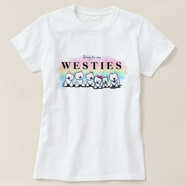 T-shirt KiniArt Westies (Design devant)