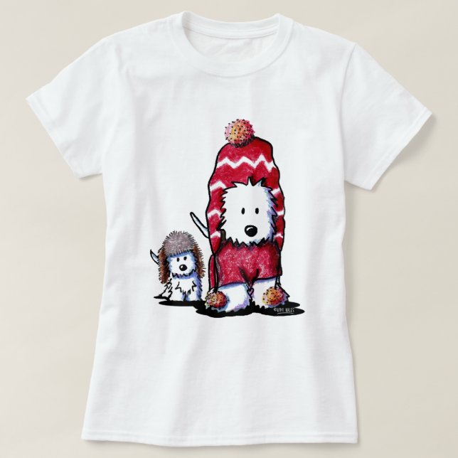 T-Shirt KiniArt Winter Westies (Design devant)