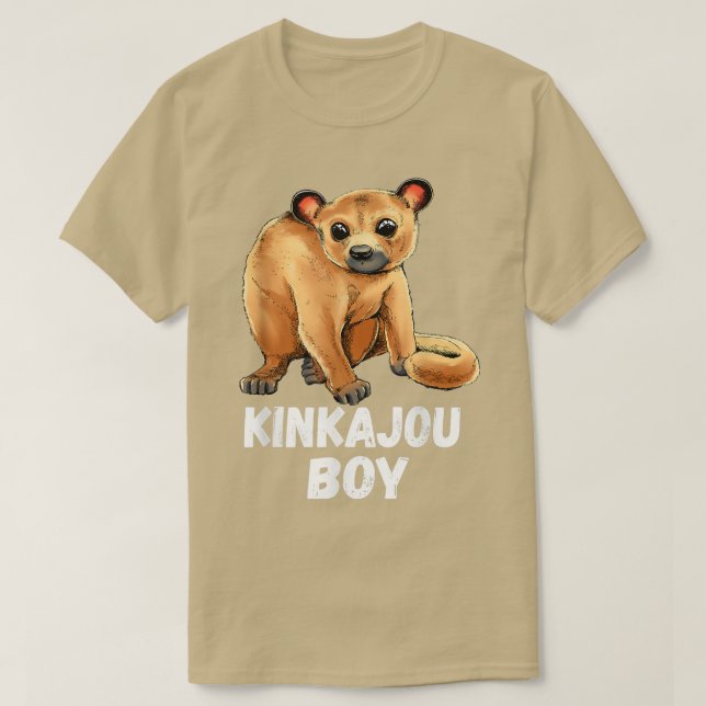 T-shirt Kinkajou Boy Night Walker Mammal Night Ape Man Hon (Design devant)