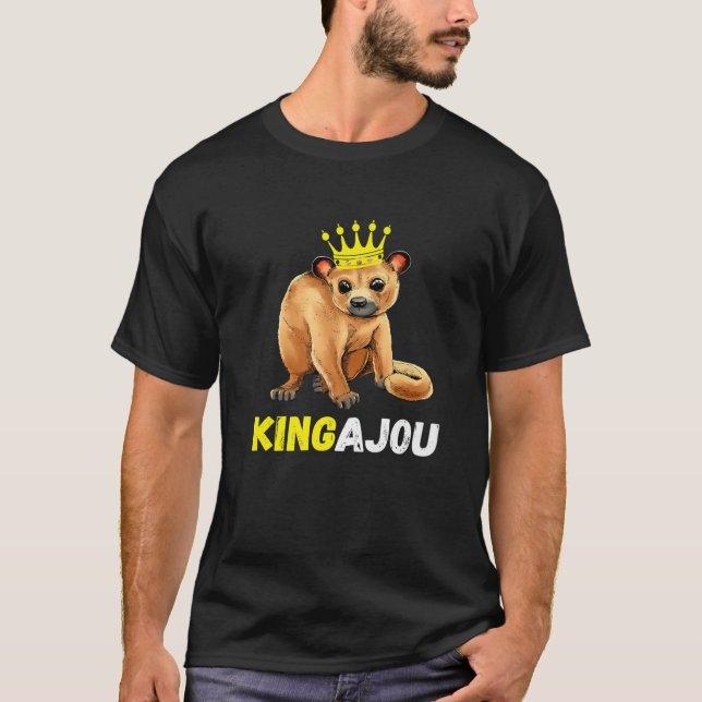 T-shirt Kinkajou King Crown Trône Prehensile Animal Night (Devant)