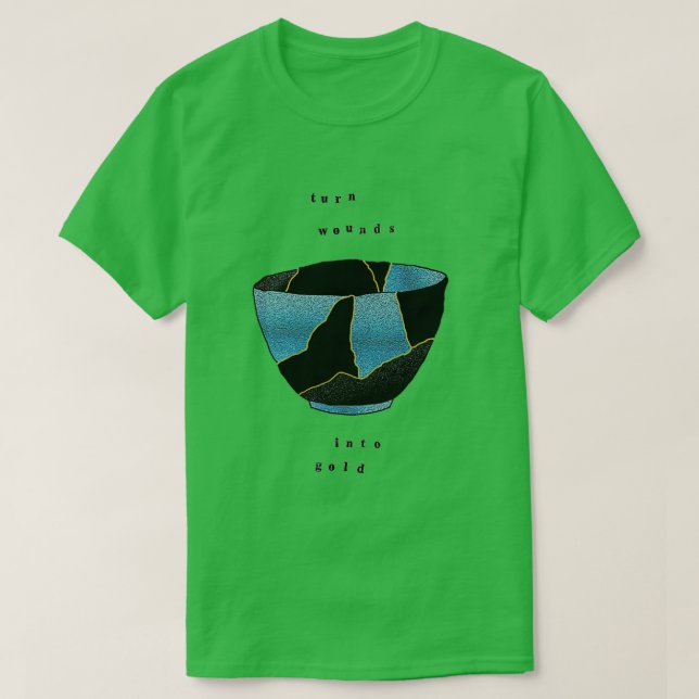 T-shirt Kintsugi Wounds Into Gold (Design devant)
