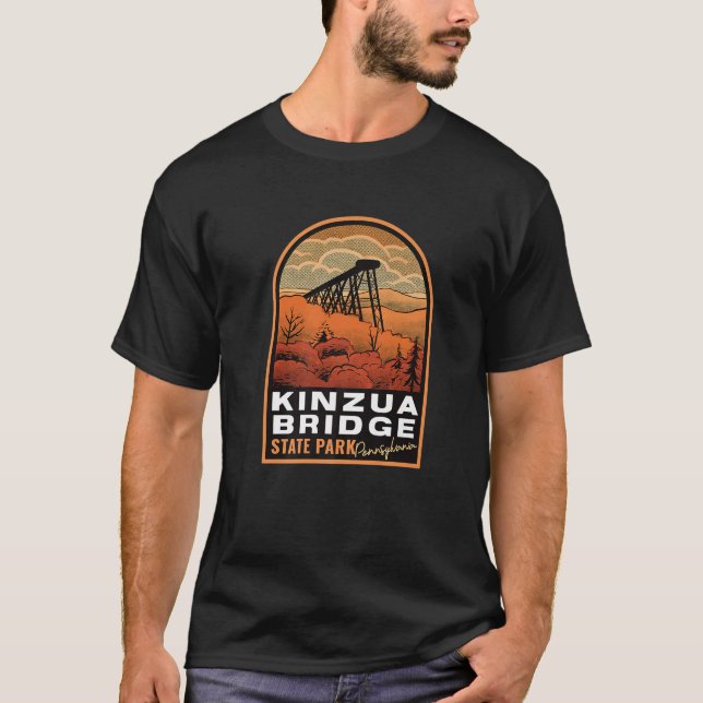 T-shirt Kinzua Bridge State Park PA Vintage (Devant)