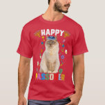 T-shirt Kippah de chat juif Bonne Pâque Matzah Pâque H<br><div class="desc">Kippah de chat juif Happy Passover Matzah Passover T-shirt de vacances.</div>