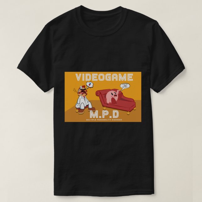 T-shirt Kirby's Pschiatrist (Design devant)