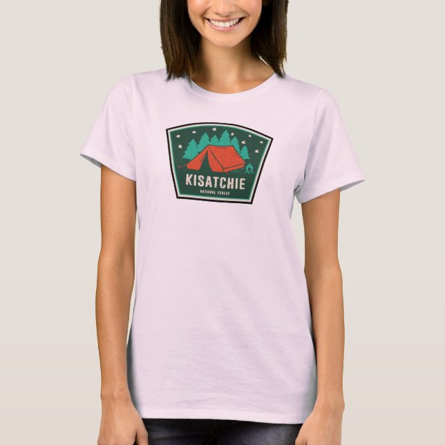 T-shirt Kisatchie Forêt nationale Louisiane Camping (Devant)