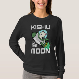 T-shirt Kishu À La Lune Crypto Kishu Inu Coin