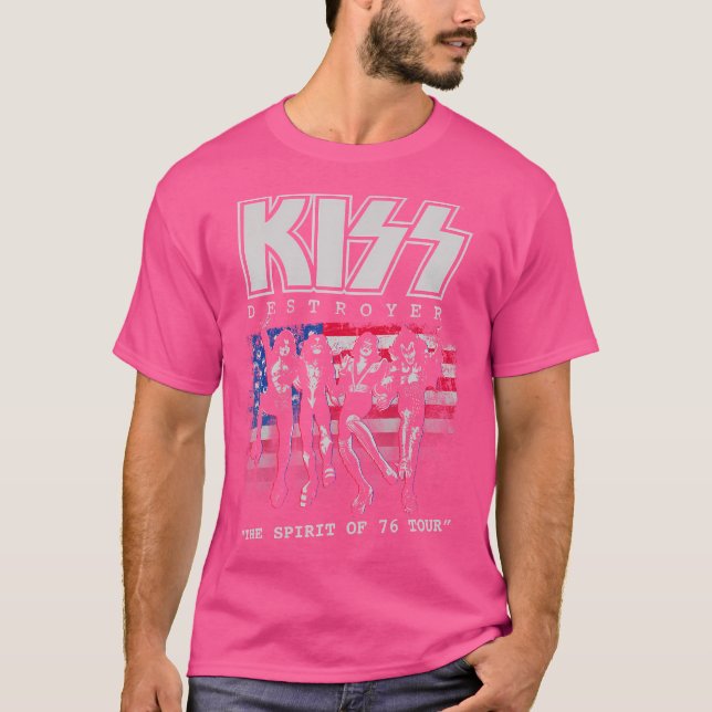 T-shirt Kiss Destroyer The Spirit Of '76 (Devant)