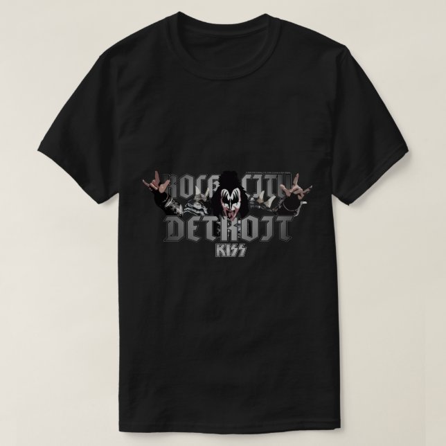 T-shirt KISS Detroit Rock City Legendaire Rock Band The De (Design devant)