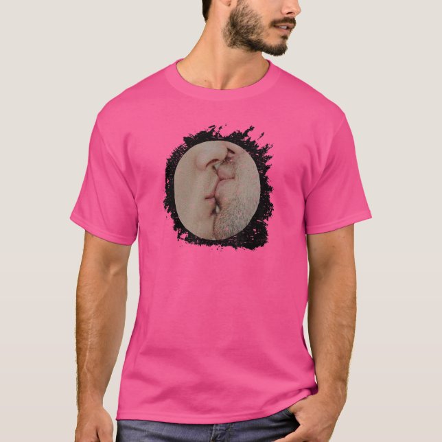 T-shirt Kiss Man Kiss Man Kiss Man Kiss Man Man Love (Devant)