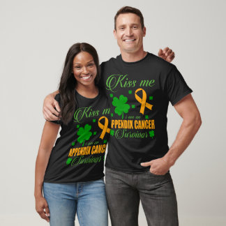T-shirt Kiss Me Appendix Cancer Survivor St Patrick Day
