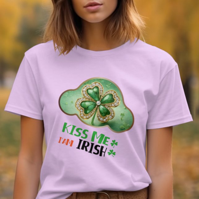 T-shirt Kiss Me, I am Irish - Irish Blessings (Créateur téléchargé)