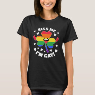 T-shirt Kiss Me I m Gay St Patricku2019s Day Pride LGBT Hi