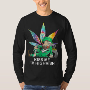T-shirt Kiss Me I M Irish Leprechaun Weaf St patrick