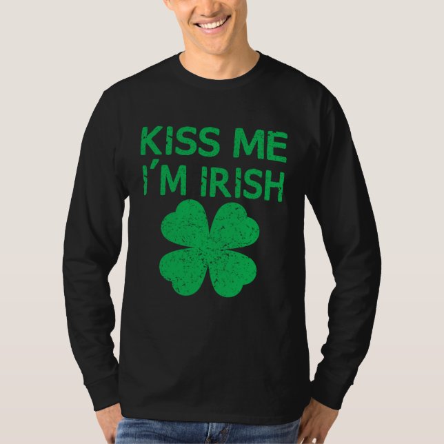 T-shirt Kiss Me I m Irish Saint Patrick Day (Devant)