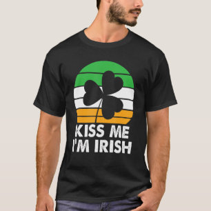 T-shirt Kiss Me I M Vintage Jour de la Saint Patrick irlan