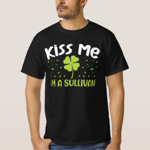 T-shirt Kiss Me I'm A Sullivan - Nom Sullivan