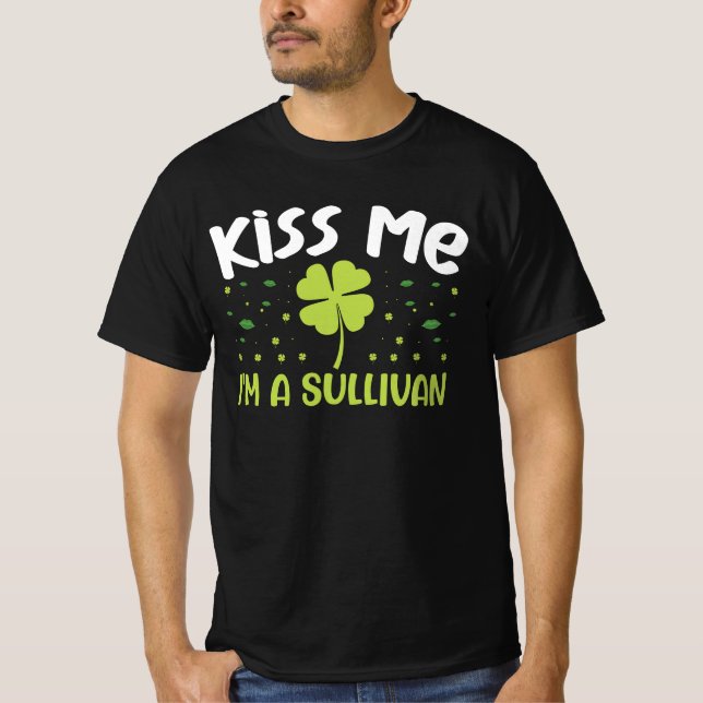 T-shirt Kiss Me I'm A Sullivan - Nom Sullivan (Devant)