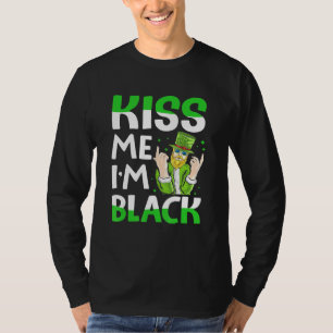 T-shirt Kiss Me Im Black Irish