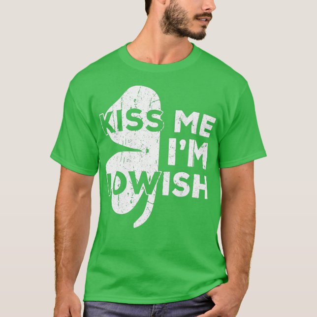 T-shirt Kiss Me Im Iowish  Saint Patrick Day Gift (Devant)