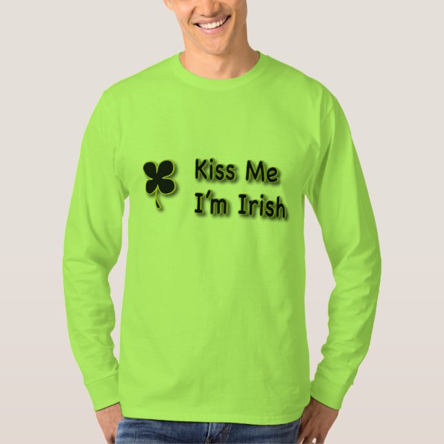 T-shirt KISS ME I'm Irish (Devant)