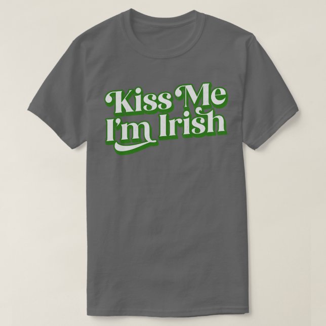 T-shirt Kiss Me Im Irish (Design devant)