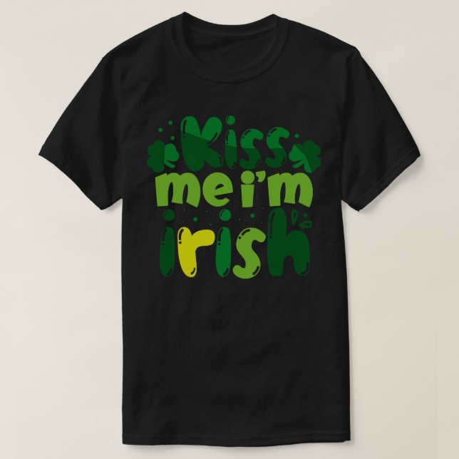 T-shirt Kiss Me Im Irish 1 (Design devant)