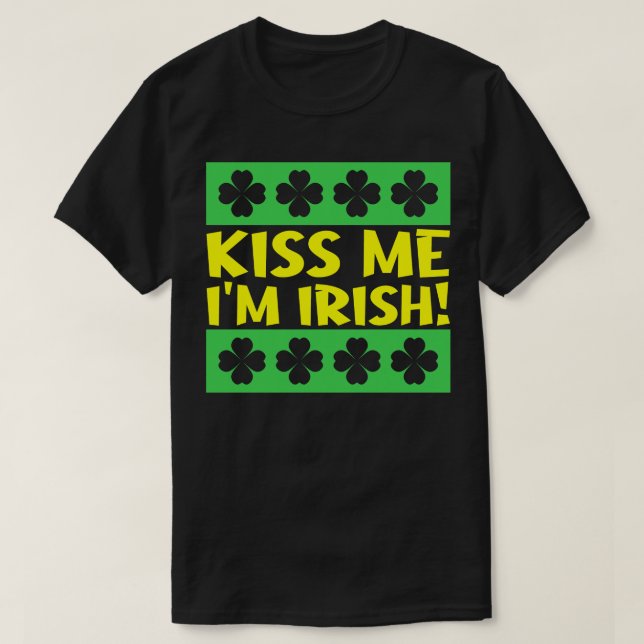 T-shirt Kiss Me Im Irish 1 (Design devant)