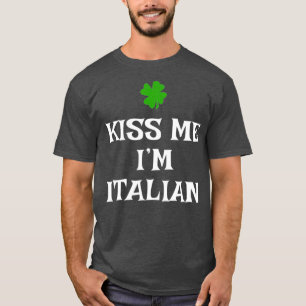 T-shirt Kiss Me Im Italien Jour de la Saint Patrick Irland