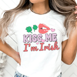 T-shirt Kiss Me Je suis Irlandais, Saint Patrick's Day