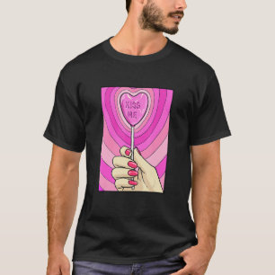 T-shirt Kiss Me Lollipop Candy Lovecore Esthétique Taken C