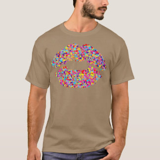T-shirt Kiss Mounth Lips LGBT Gay pride Cadeau
