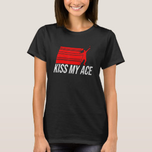 T-shirt Kiss My Ace Tennis Player Match Ball Vintage