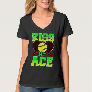 T-shirt Kiss My Ace Tennis Player Team Coach Tournées M