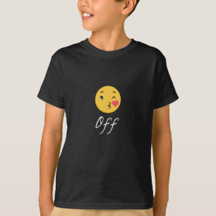 T-shirt Kiss Off Emoji Funny Trendy Populaire Cute