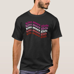 T-shirt Kiss Plus Filles Lesbienne Lgbt Pride Fille Amour