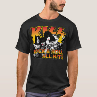 T-shirt KISS Rock Band Rock & ; Roll All Nite Spaceman
