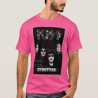 T-shirt Kiss The Band - Album 1974 - Lyrics Strutter
