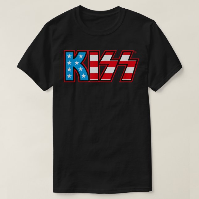 T-shirt KISS unisex enfant Classic KISS USA Logo T Shirt,  (Design devant)