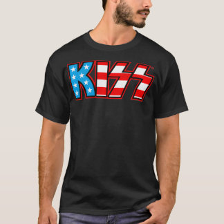 T-shirt KISS  USA Logo 