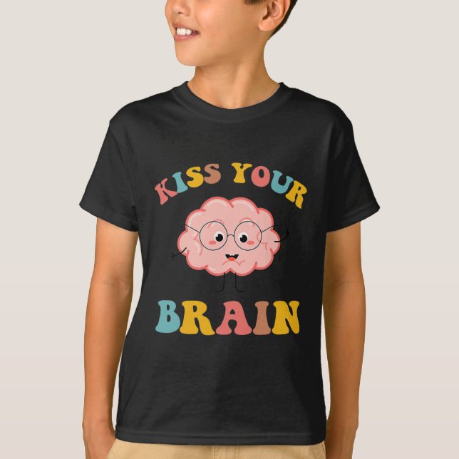 T-shirt Kiss Your Brain Sped Enseignant Appréciation Retou (Devant)