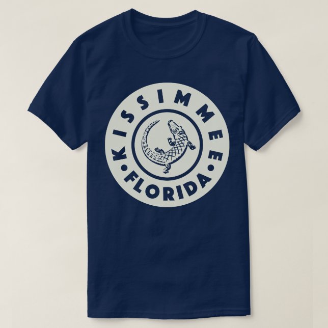 T-shirt Kissimmee Floride Cercle Tan (Design devant)