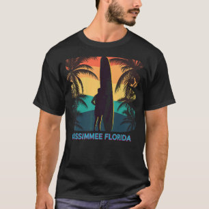 T-shirt Kissimmee Floride Palm Tree Surfer Surfer Surfi