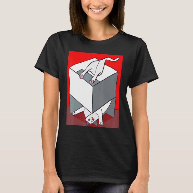 T-shirt Kit art félin bizarre mème chaton (Devant)