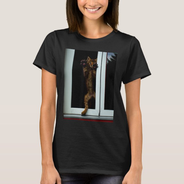 T-shirt Kit art félin mignon mème (Devant)