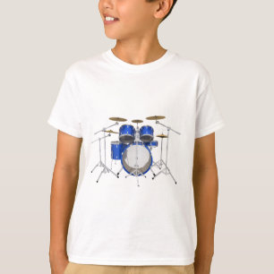T-shirt Kit bleu de tambour :