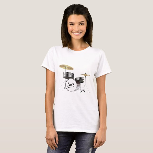 T-shirt Kit de batterie (Devant entier)