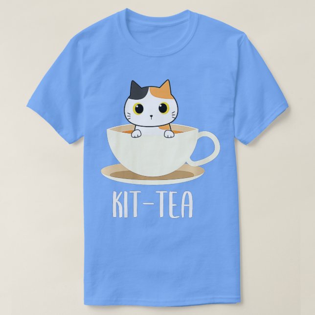 T-shirt Kit de chat pour femmes Thé amusant Amoureux des c (Design devant)